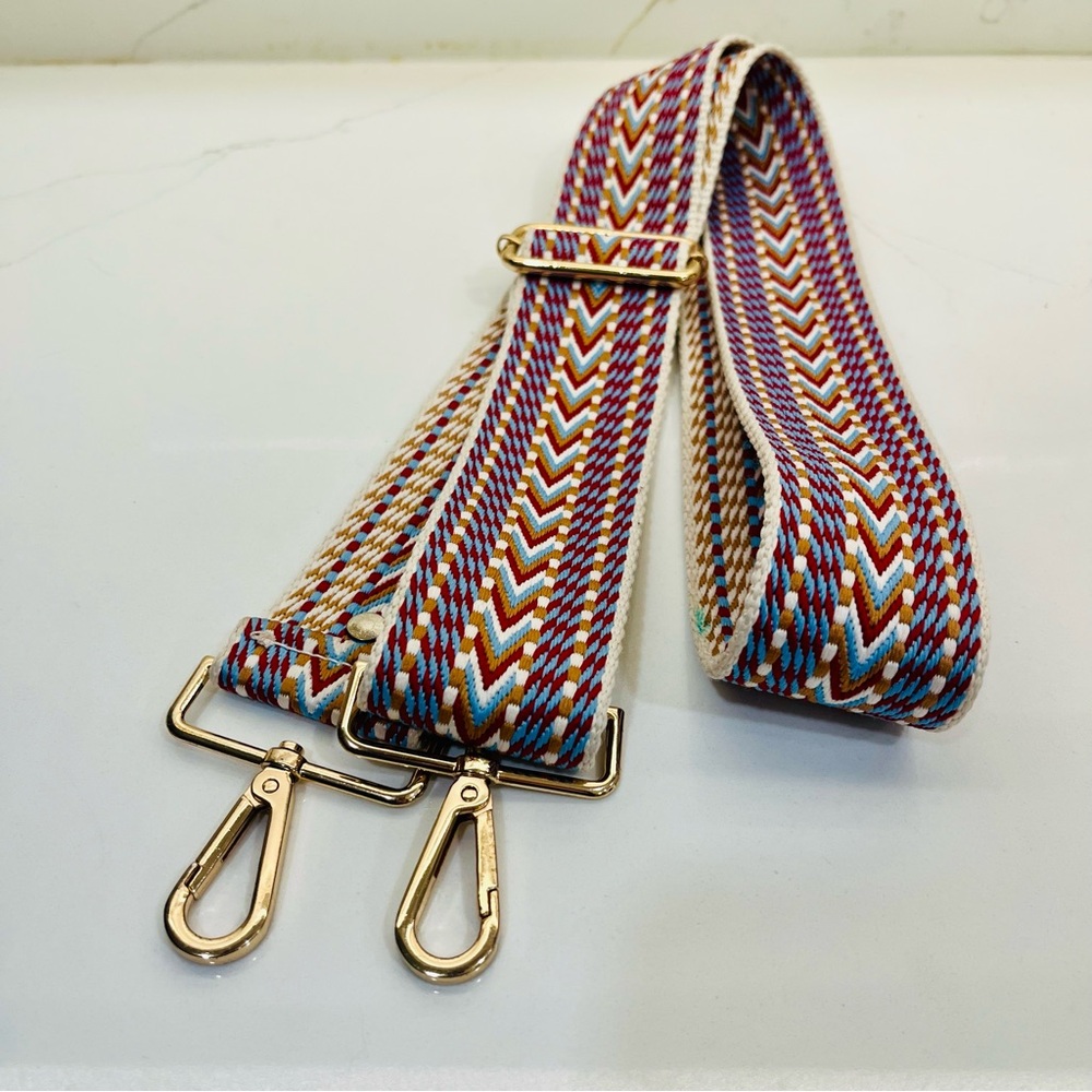 Source Unknown Multicolor Chevron Bag Strap - image 5
